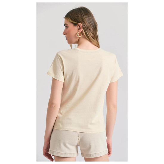 Funky Buddha Γυναικεία κοντομάνικη μπλούζα